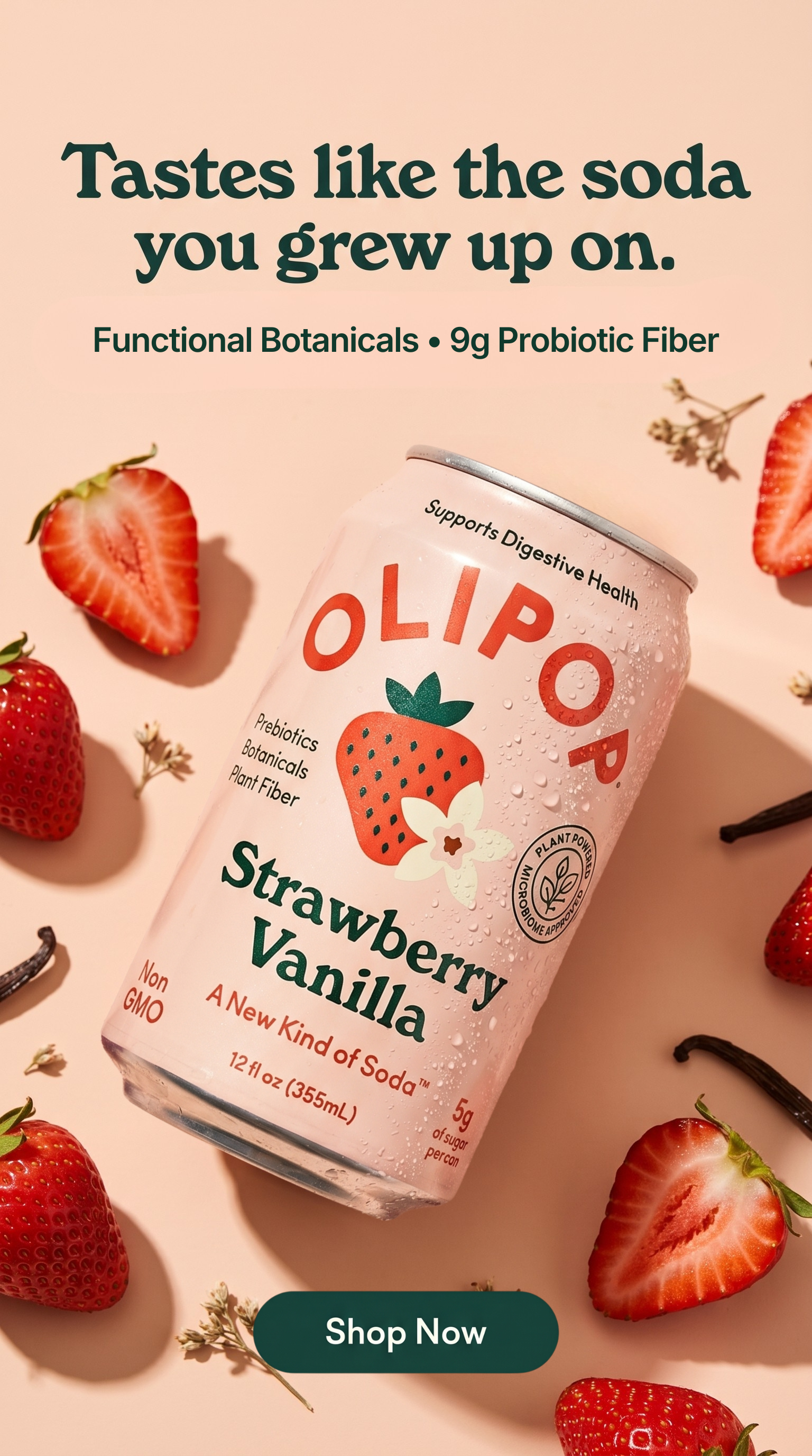 Olipop Strawberry Vanilla